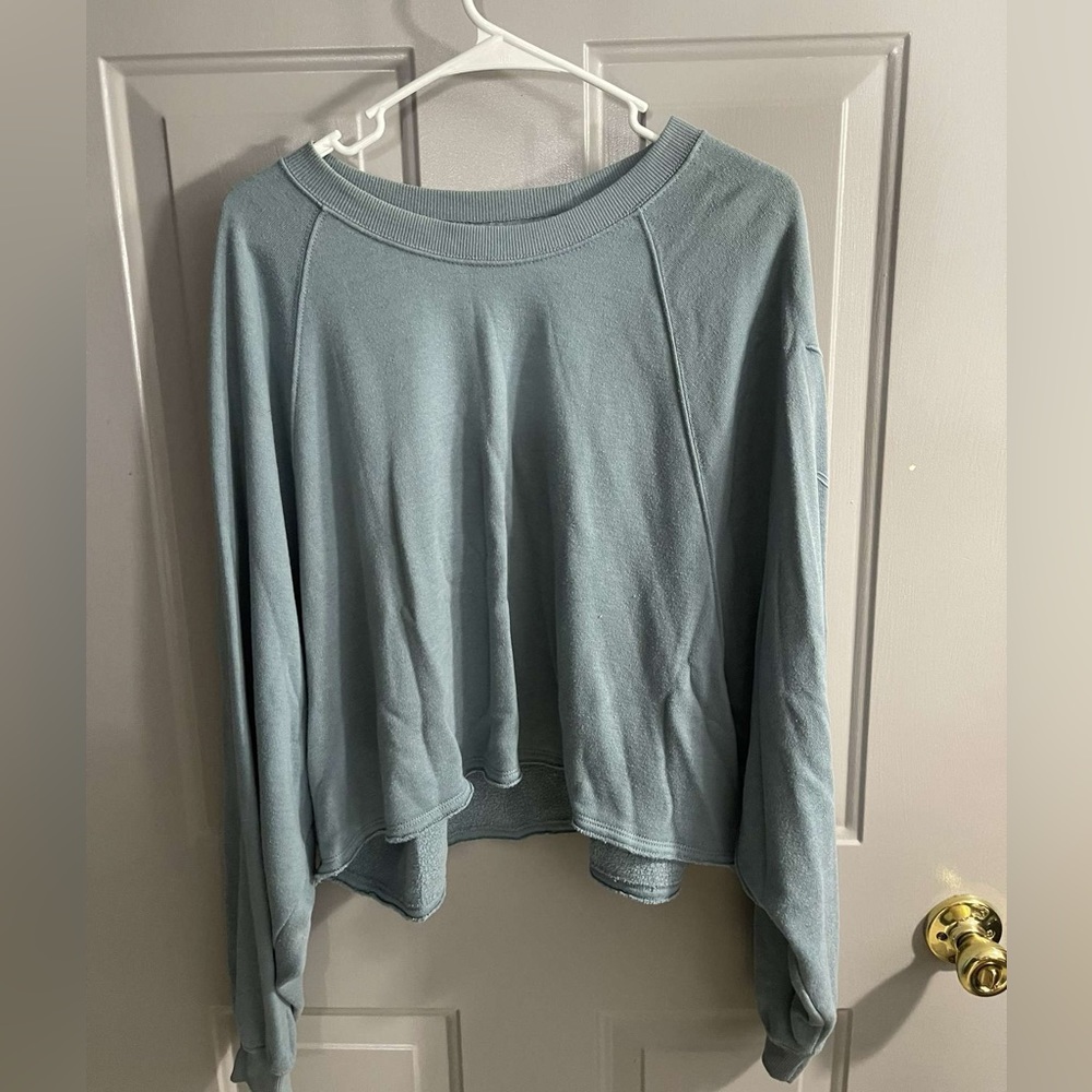 Light blue cropped sweater